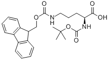 N-叔丁氧羰基-N'-芴甲氧羰基-L-鳥(niǎo)氨酸 